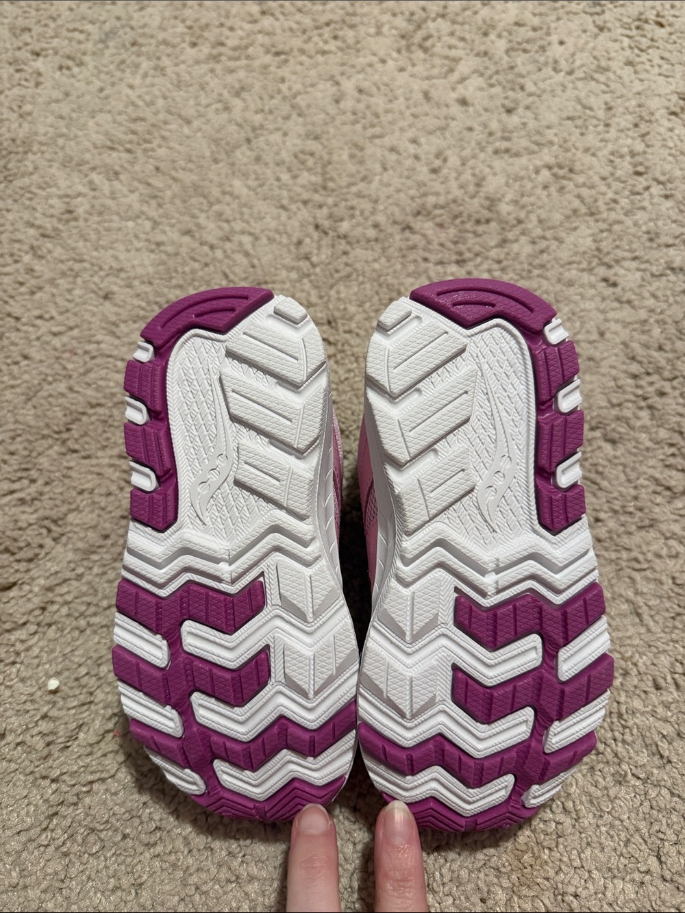 Saucony Girls' Pink Hook-and-Loop Mesh Sneakers - Picture 3 of 4